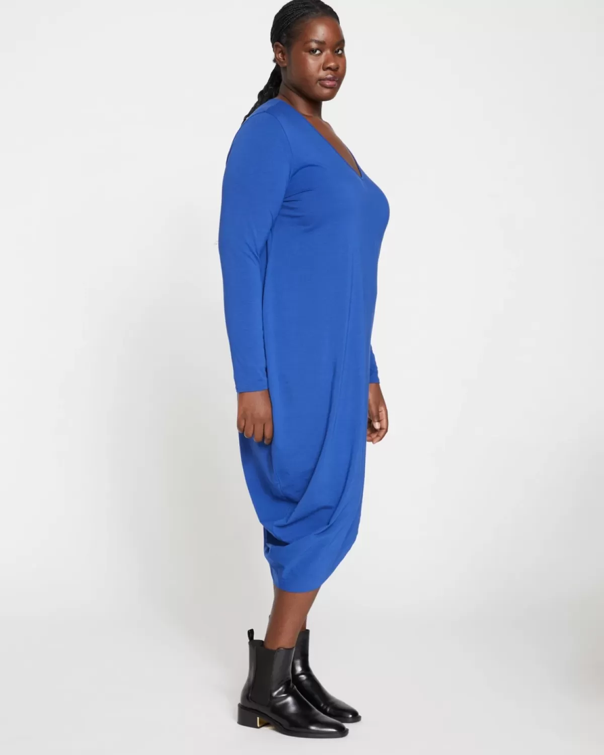 Iconic Long Sleeve V-Neck Geneva Dress>Universal Standard Clearance