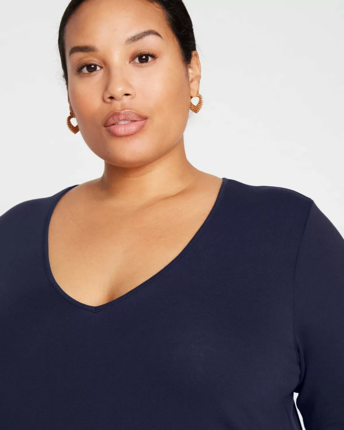 Iconic Long Sleeve V-Neck Geneva Dress>Universal Standard Best