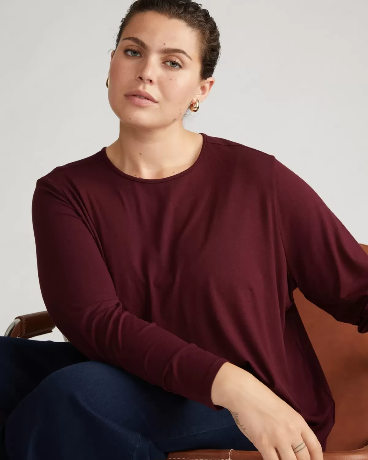 Joan Liquid Jersey Long Sleeve Top>Universal Standard Cheap