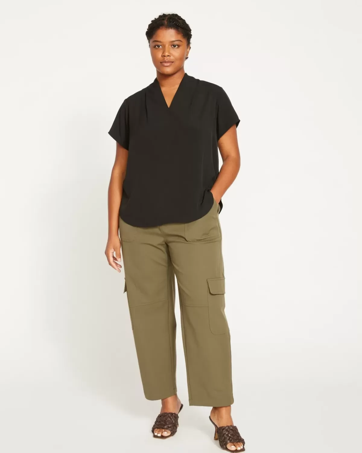 Karlee Stretch Cotton Twill Cargo Pants>Universal Standard Outlet