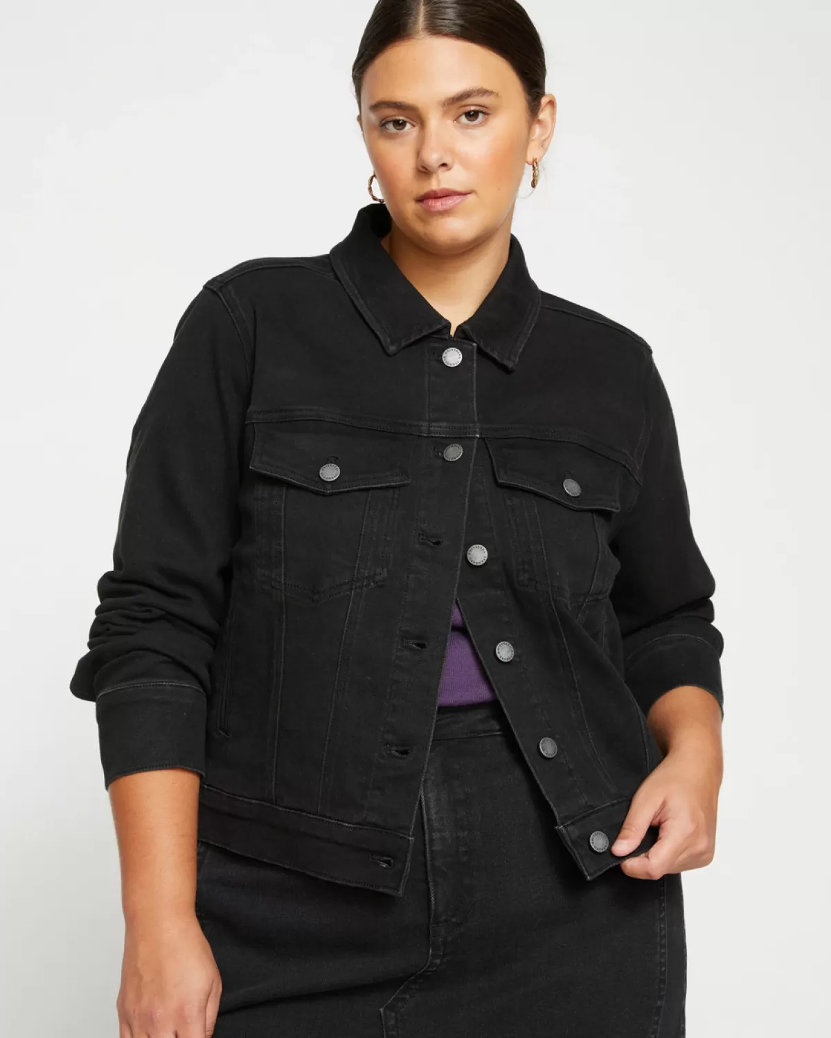 Kelsey Denim Jacket>Universal Standard Hot