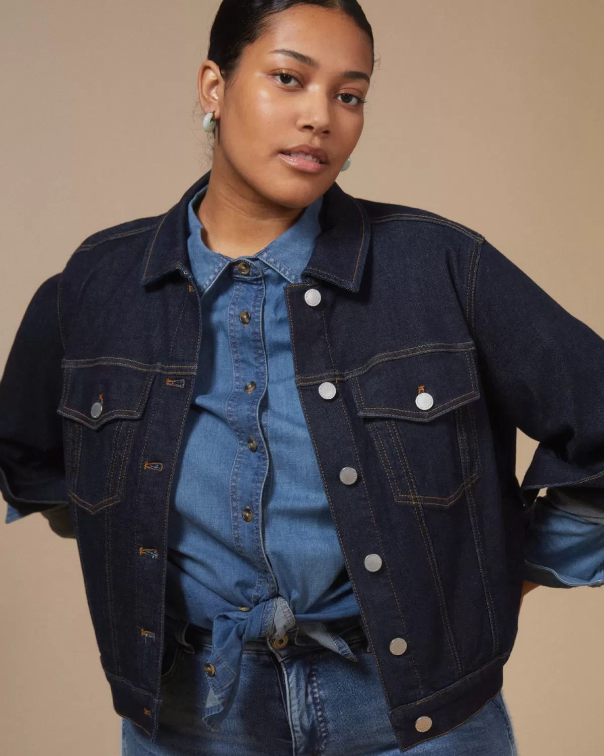Kelsey Denim Jacket>Universal Standard Discount
