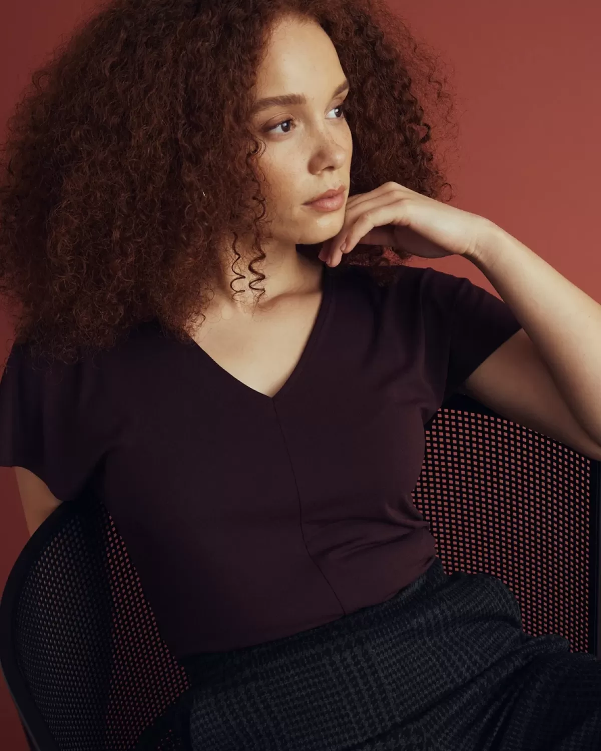 Lansbury Crepe Jersey Blouse>Universal Standard Online