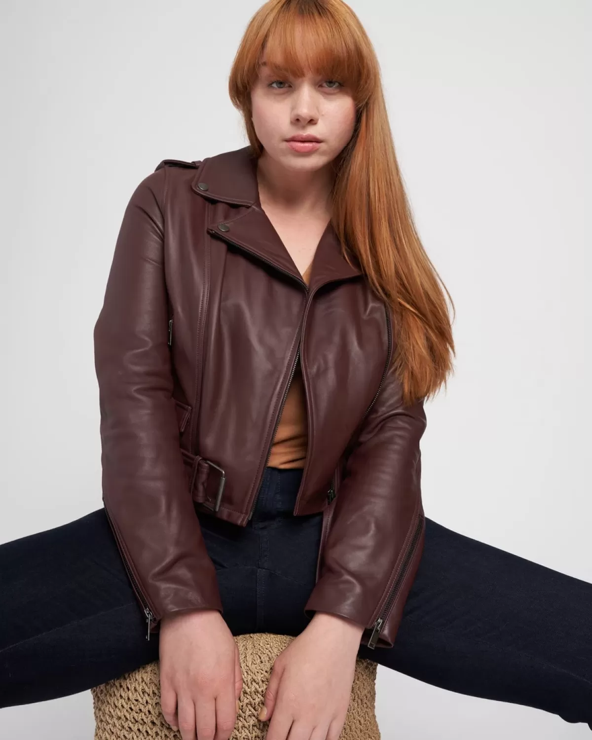 Leeron Leather Moto Jacket>Universal Standard Fashion