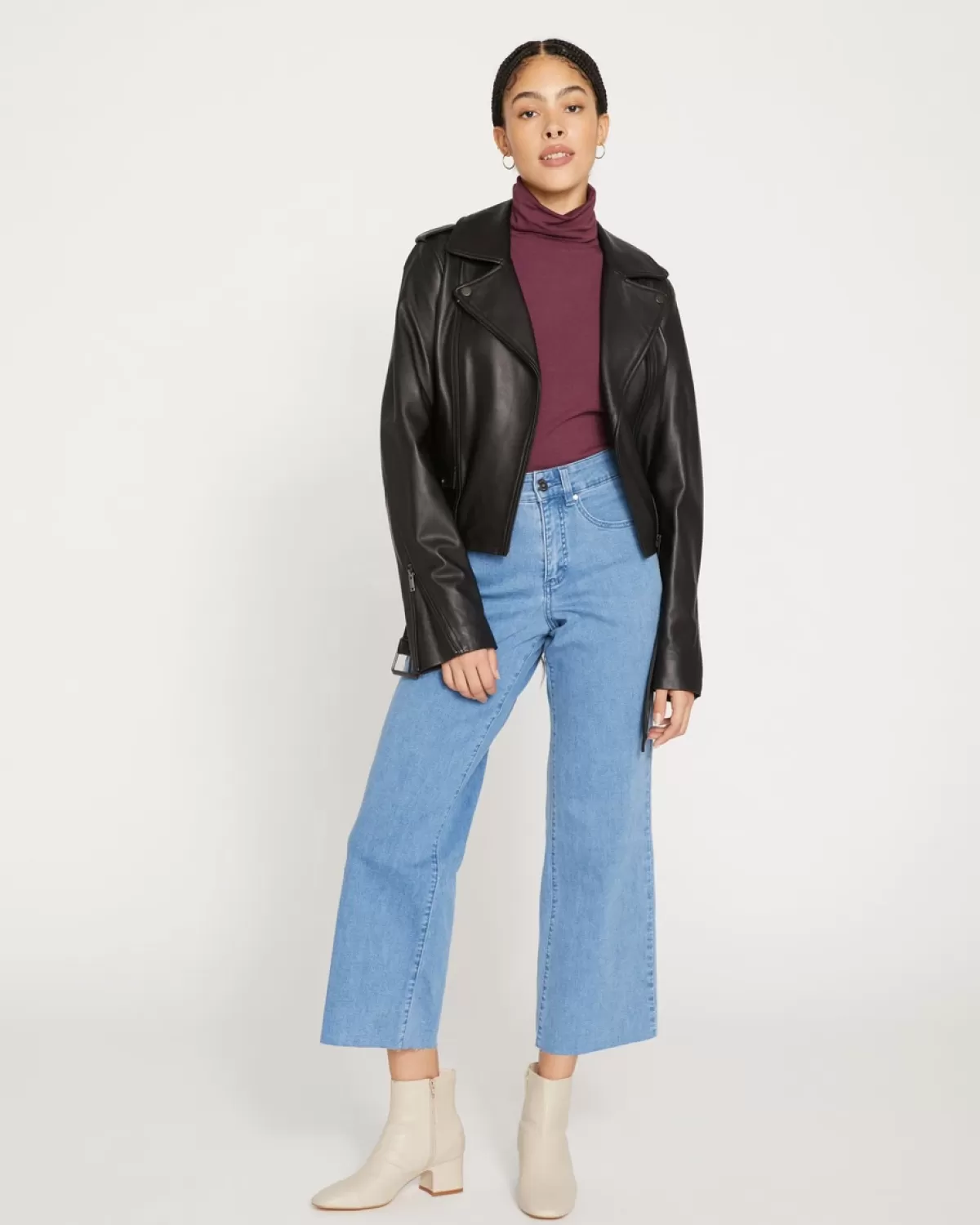 Leeron Leather Moto Jacket>Universal Standard Sale