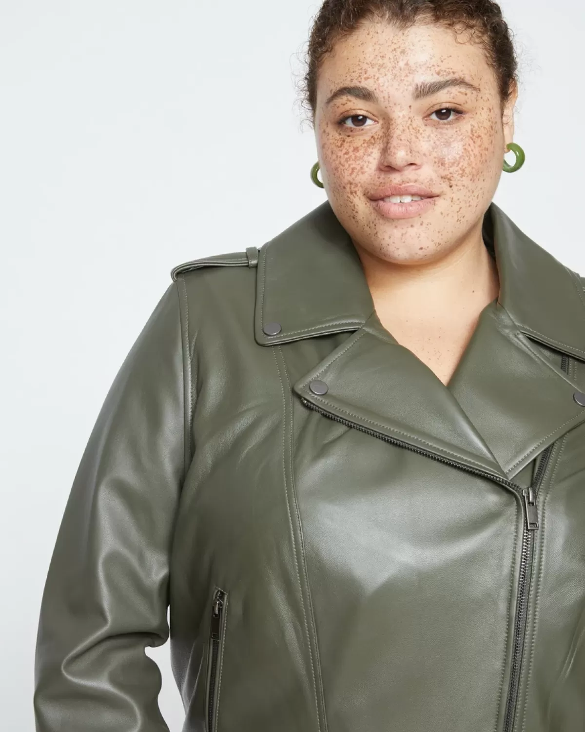 Leeron Leather Moto Jacket>Universal Standard New
