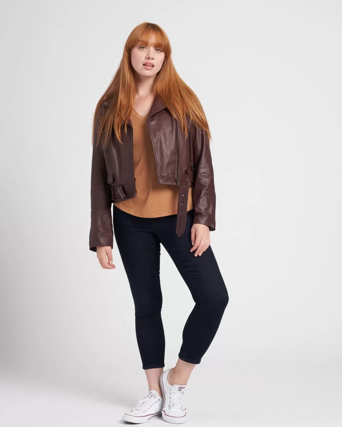 Leeron Leather Moto Jacket>Universal Standard Fashion