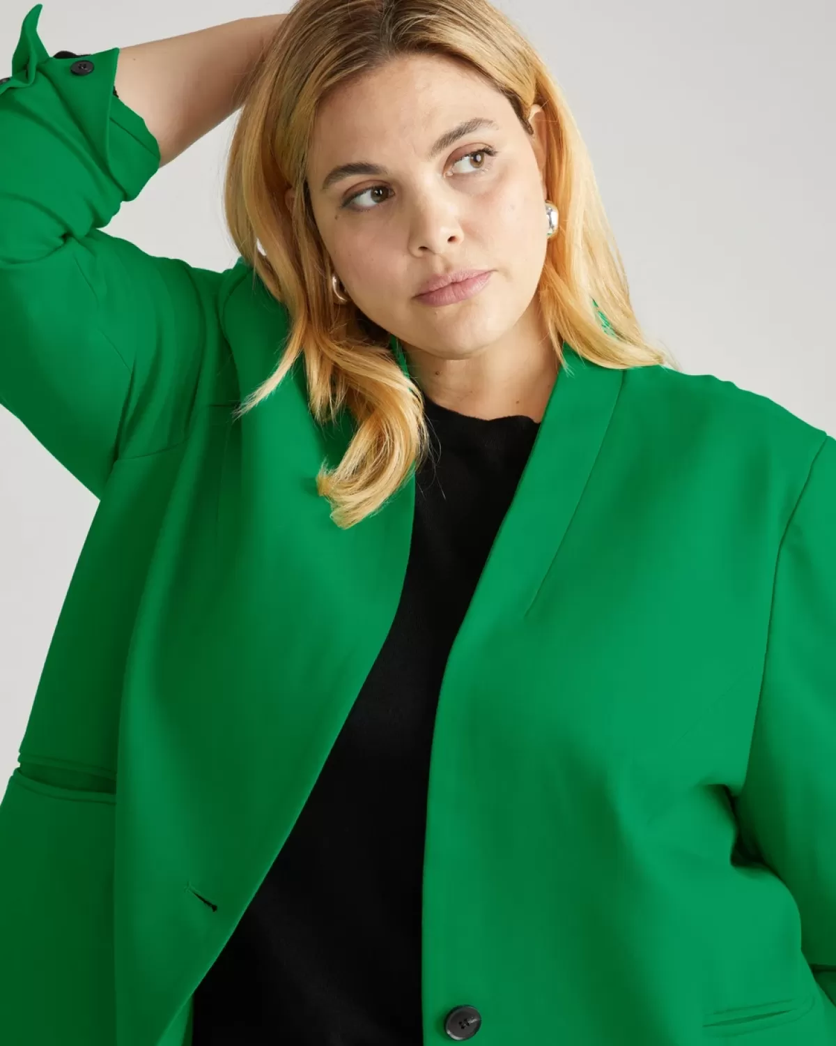 Lennox Collarless Ponte Blazer>Universal Standard Store