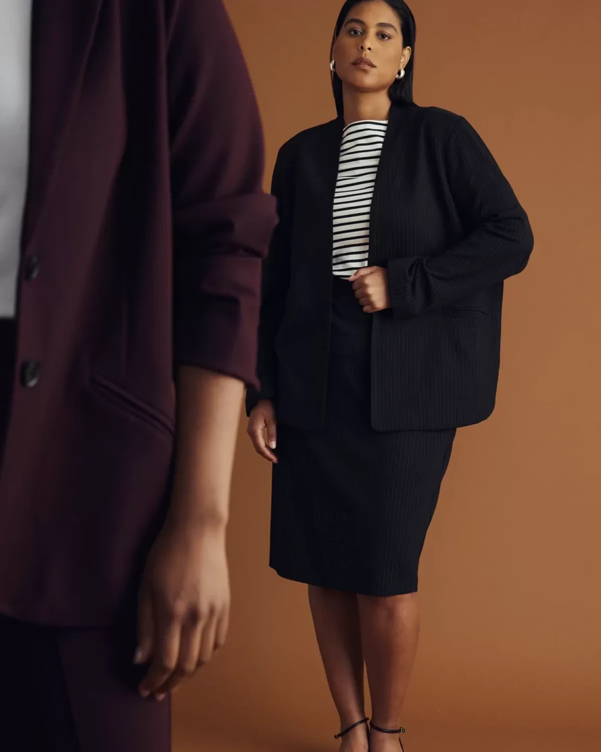 Lennox Collarless Ponte Blazer>Universal Standard New