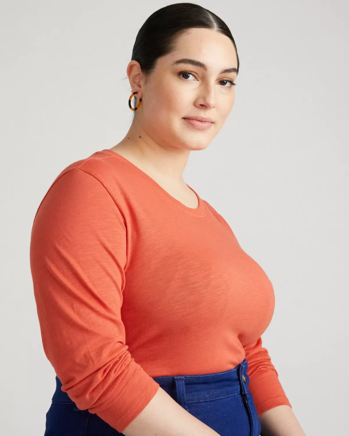 Light-As-Air Long Sleeve Crew Neck Tee>Universal Standard Outlet