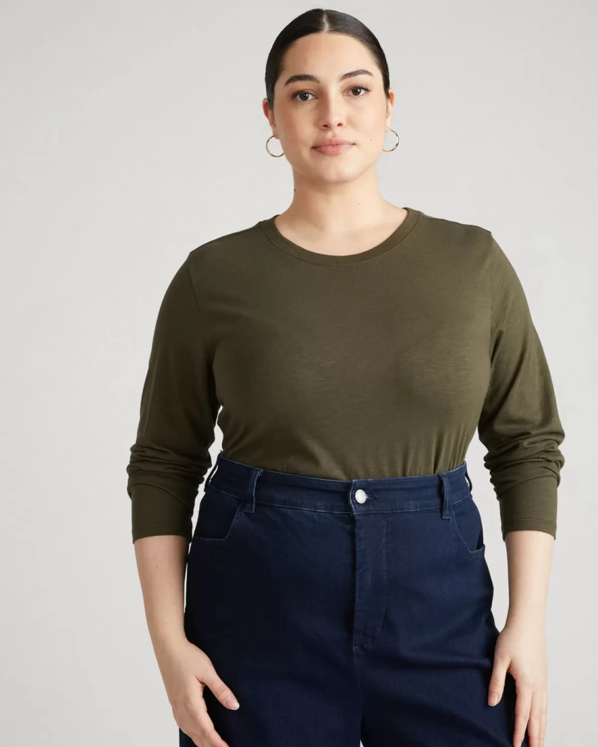 Light-As-Air Long Sleeve Crew Neck Tee>Universal Standard Best