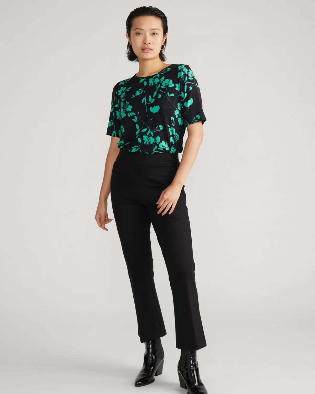 Lily Liquid Jersey Crew Neck Stovepipe Tee>Universal Standard Best Sale