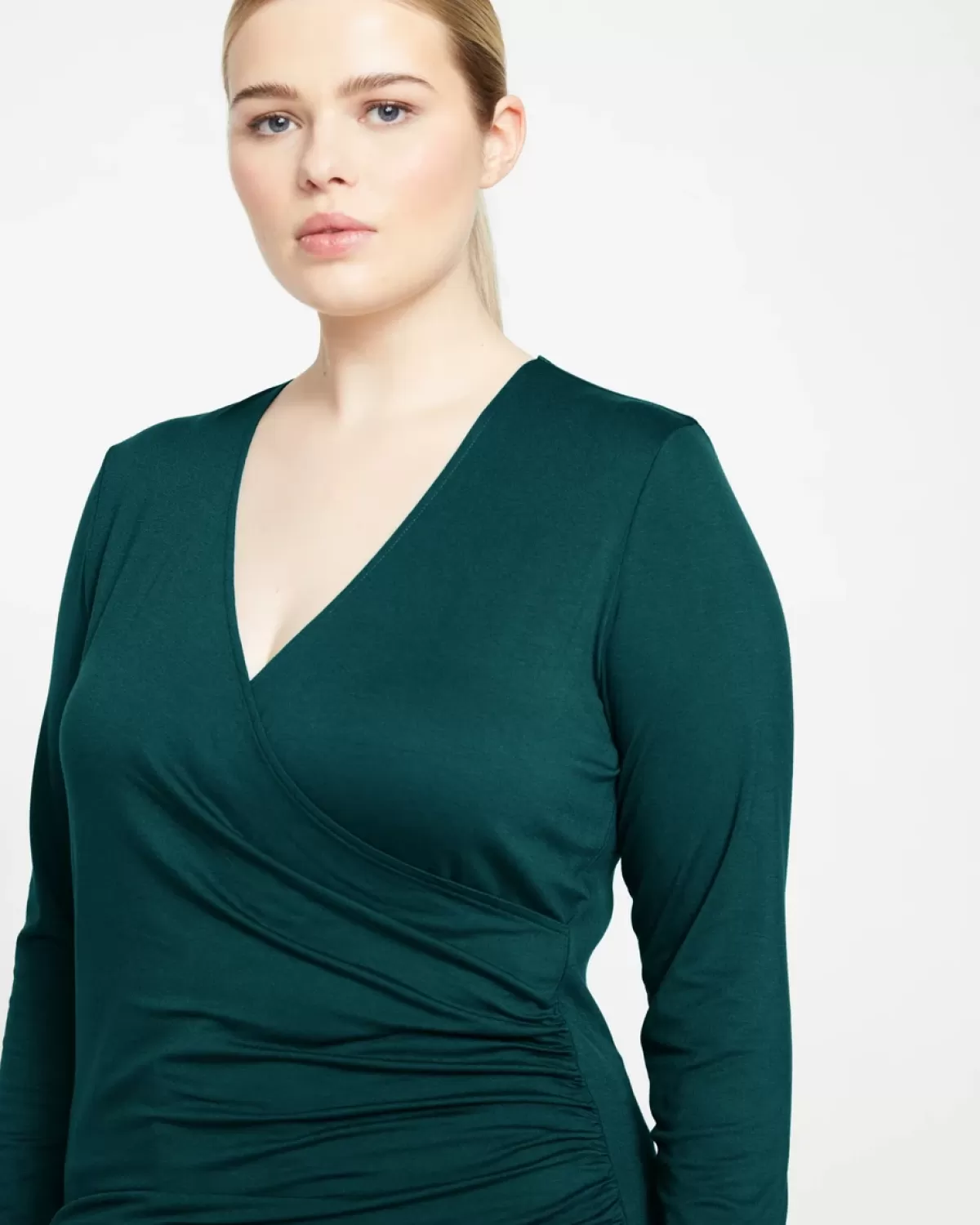Liquid Jersey Two-Way Long Sleeve Cross Top>Universal Standard Shop