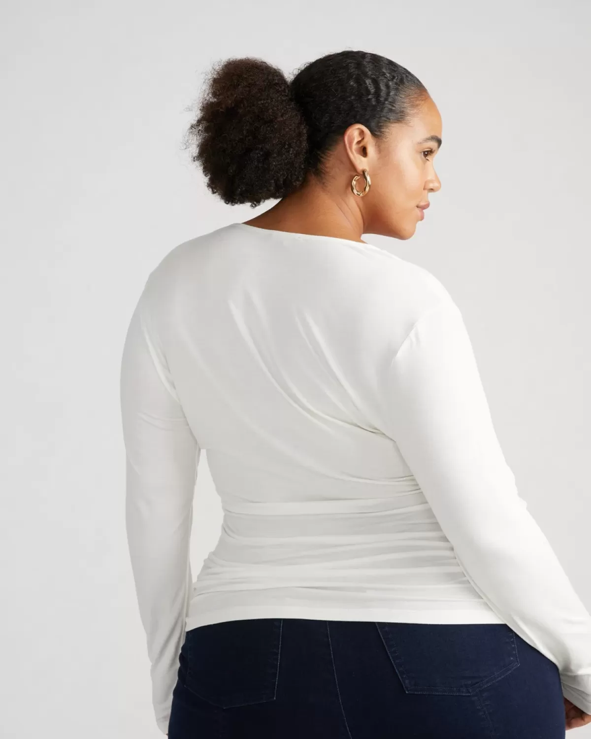 Liquid Jersey Two-Way Long Sleeve Cross Top>Universal Standard Discount