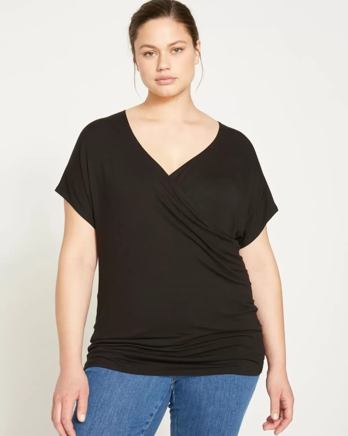 Liquid Jersey Two-Way Short Sleeve Cross Top>Universal Standard Discount