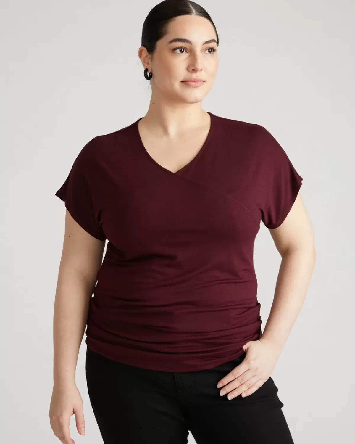 Liquid Jersey Two-Way Short Sleeve Cross Top>Universal Standard Discount