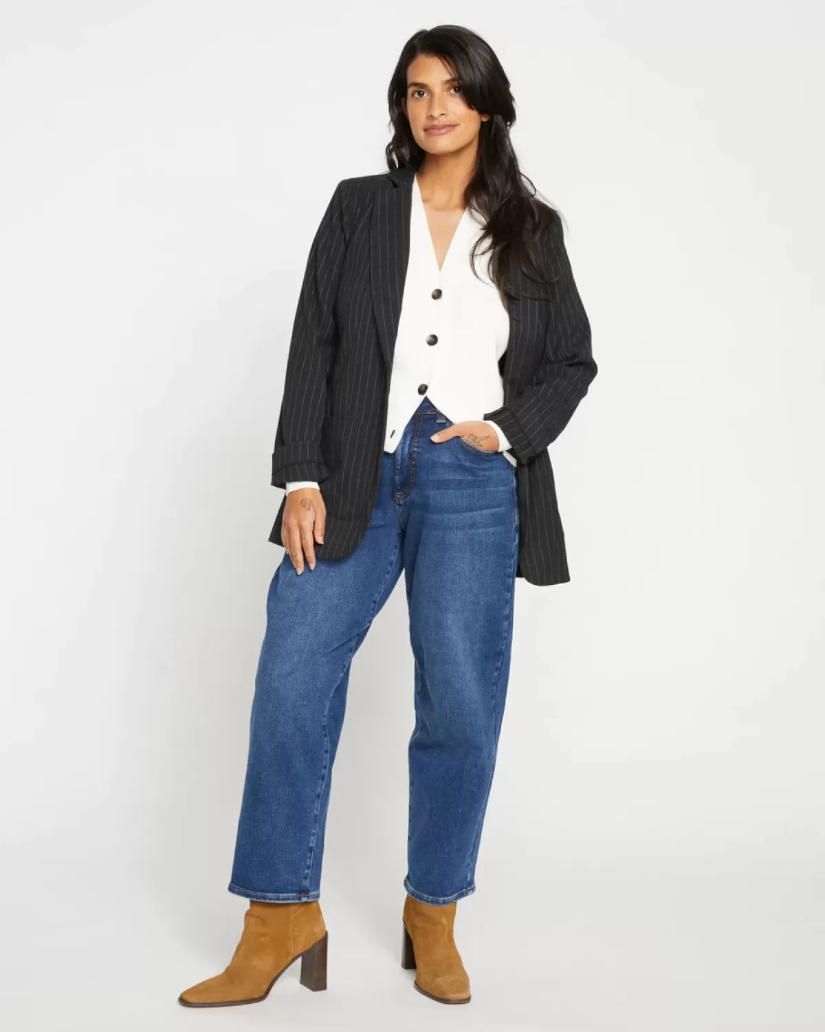 Lou High Rise Barrel Leg Jeans>Universal Standard Hot