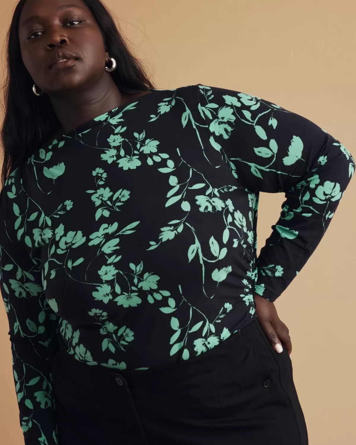Louise Long Sleeve Liquid Jersey Top>Universal Standard Cheap