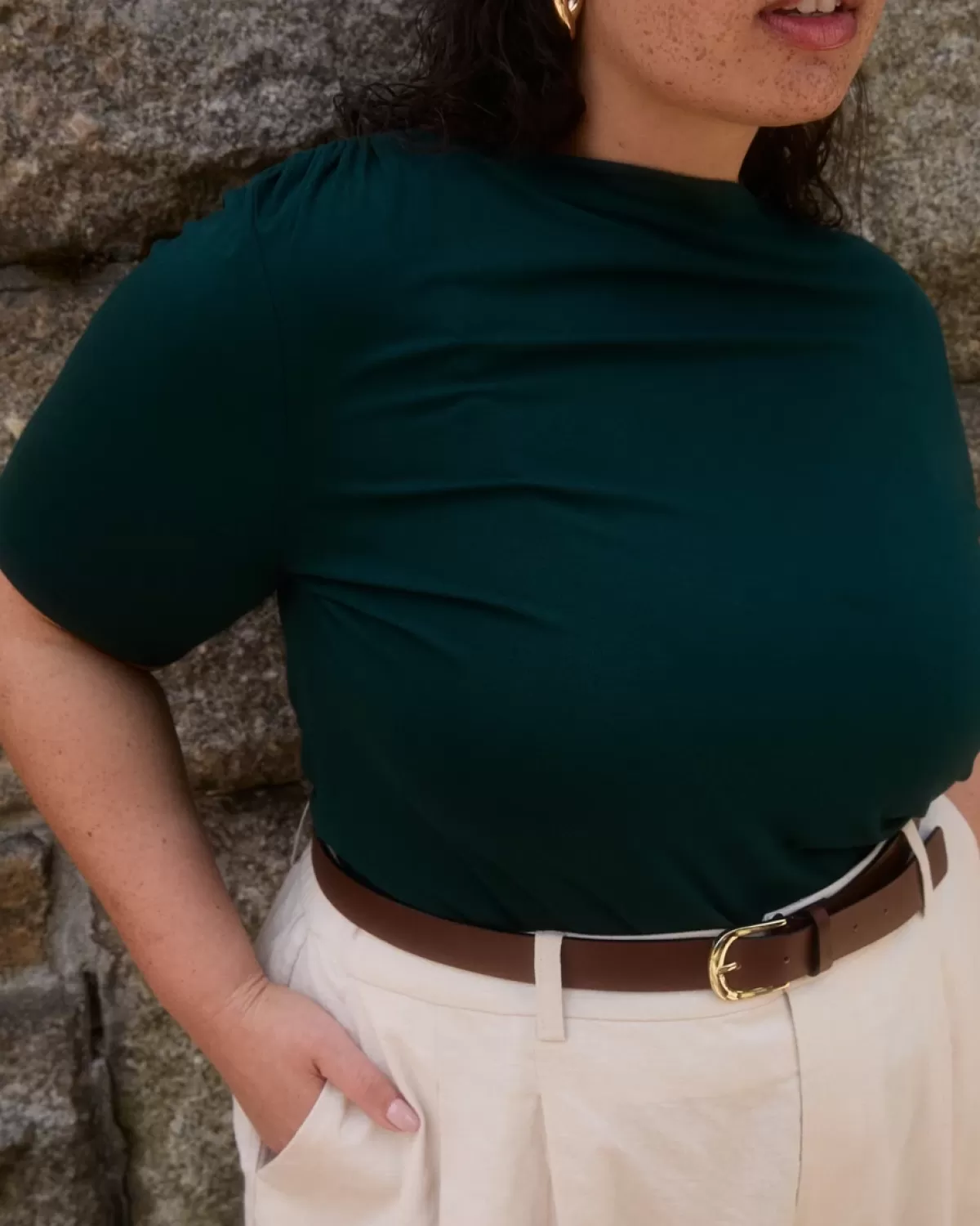 Louise Short Sleeve Liquid Jersey Top>Universal Standard Cheap