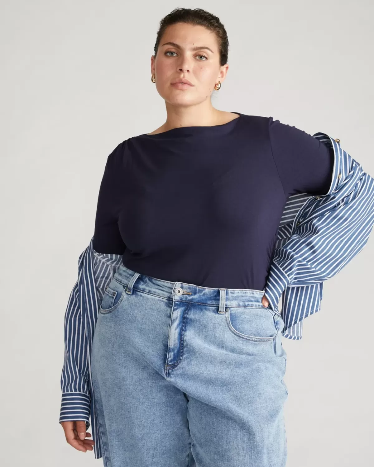 Louise Short Sleeve Liquid Jersey Top>Universal Standard Hot