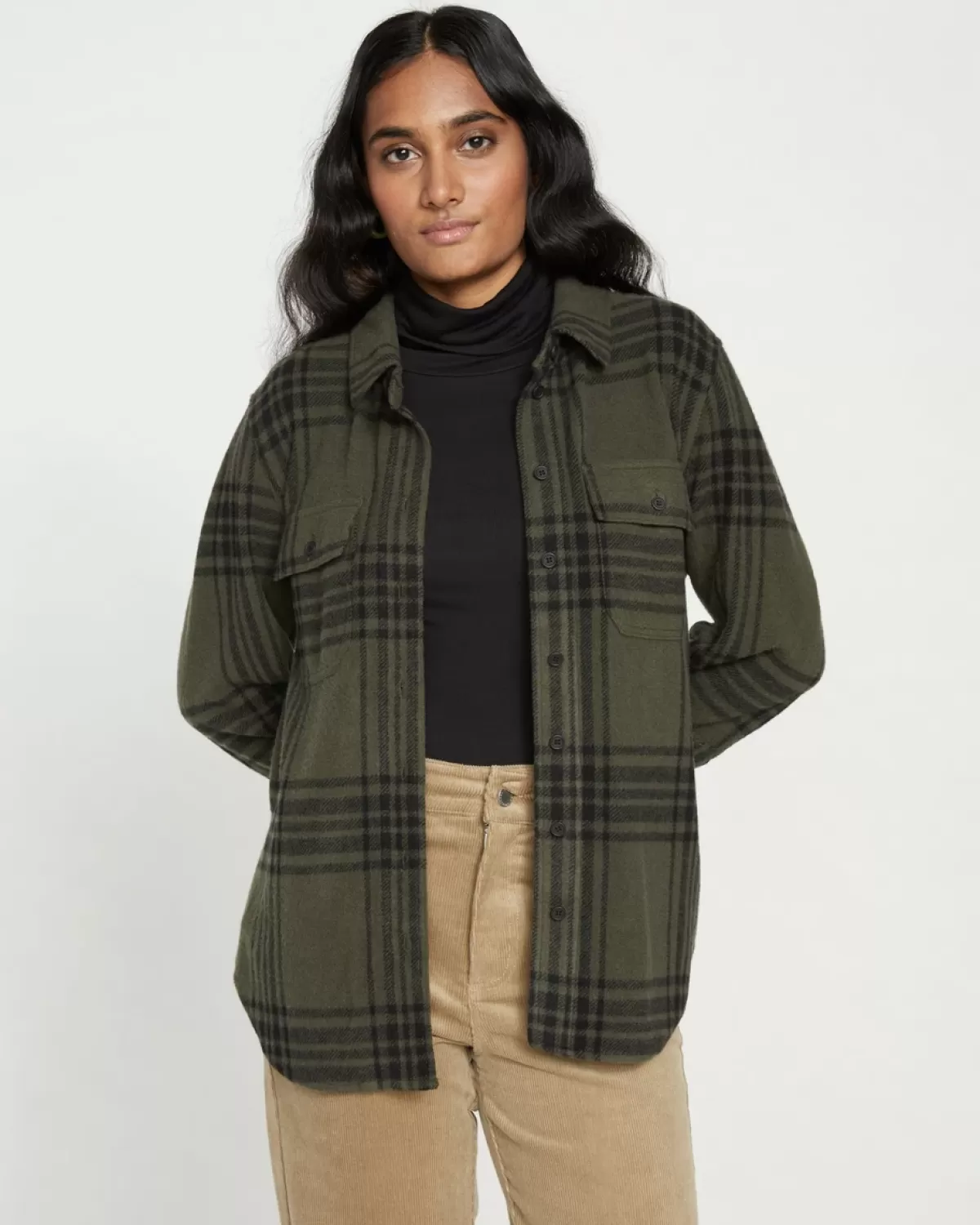 Maine Stretch Flannel Shirt>Universal Standard Shop