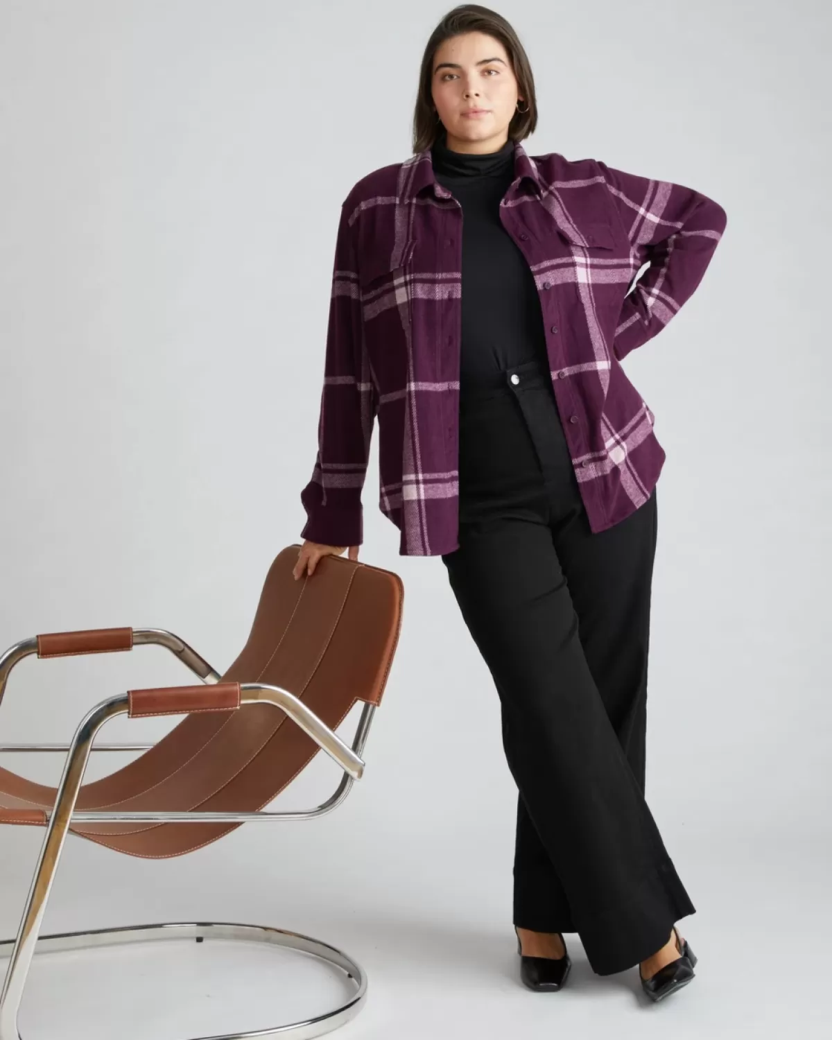 Maine Stretch Flannel Shirt>Universal Standard Best Sale