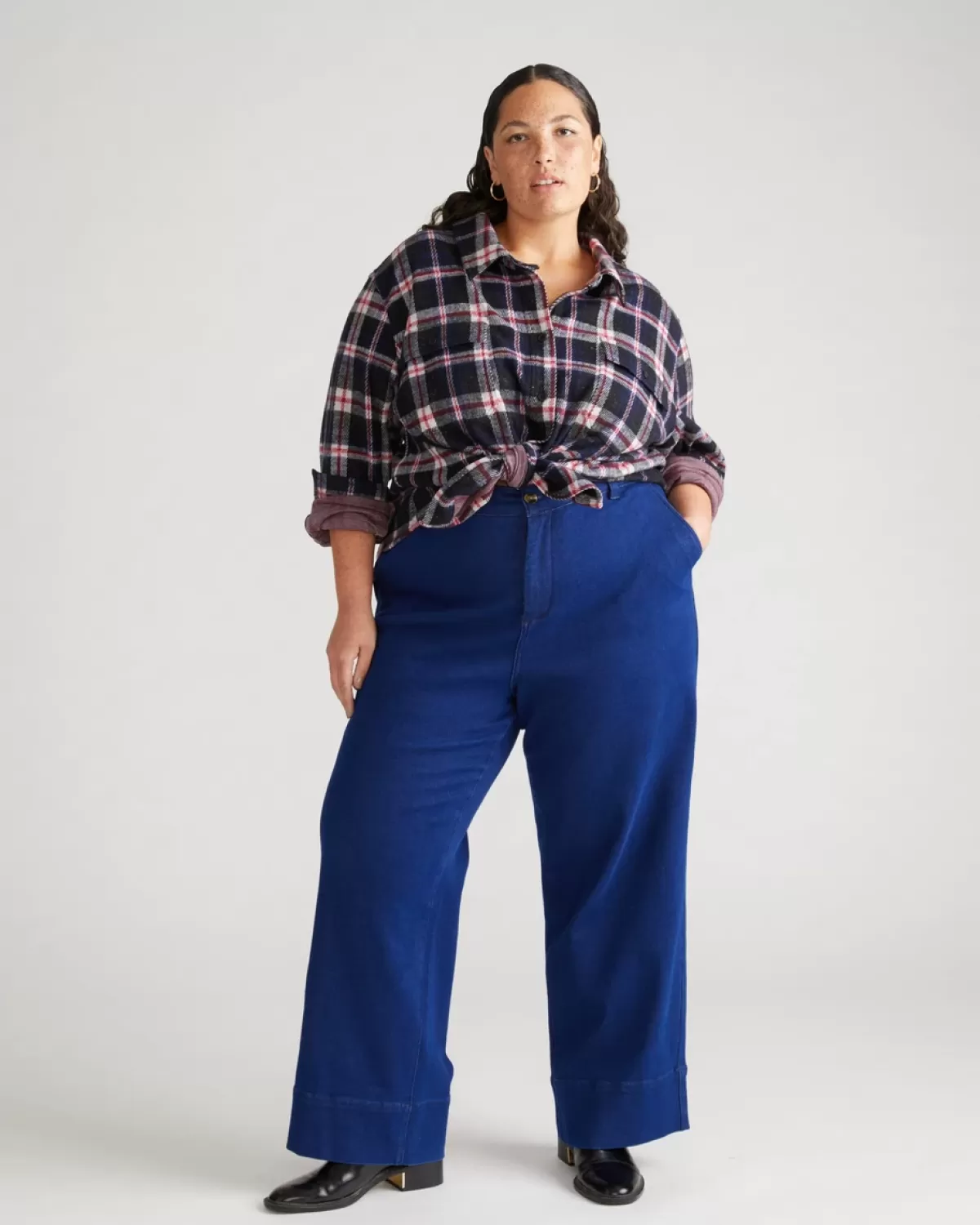 Maine Stretch Flannel Shirt>Universal Standard Flash Sale