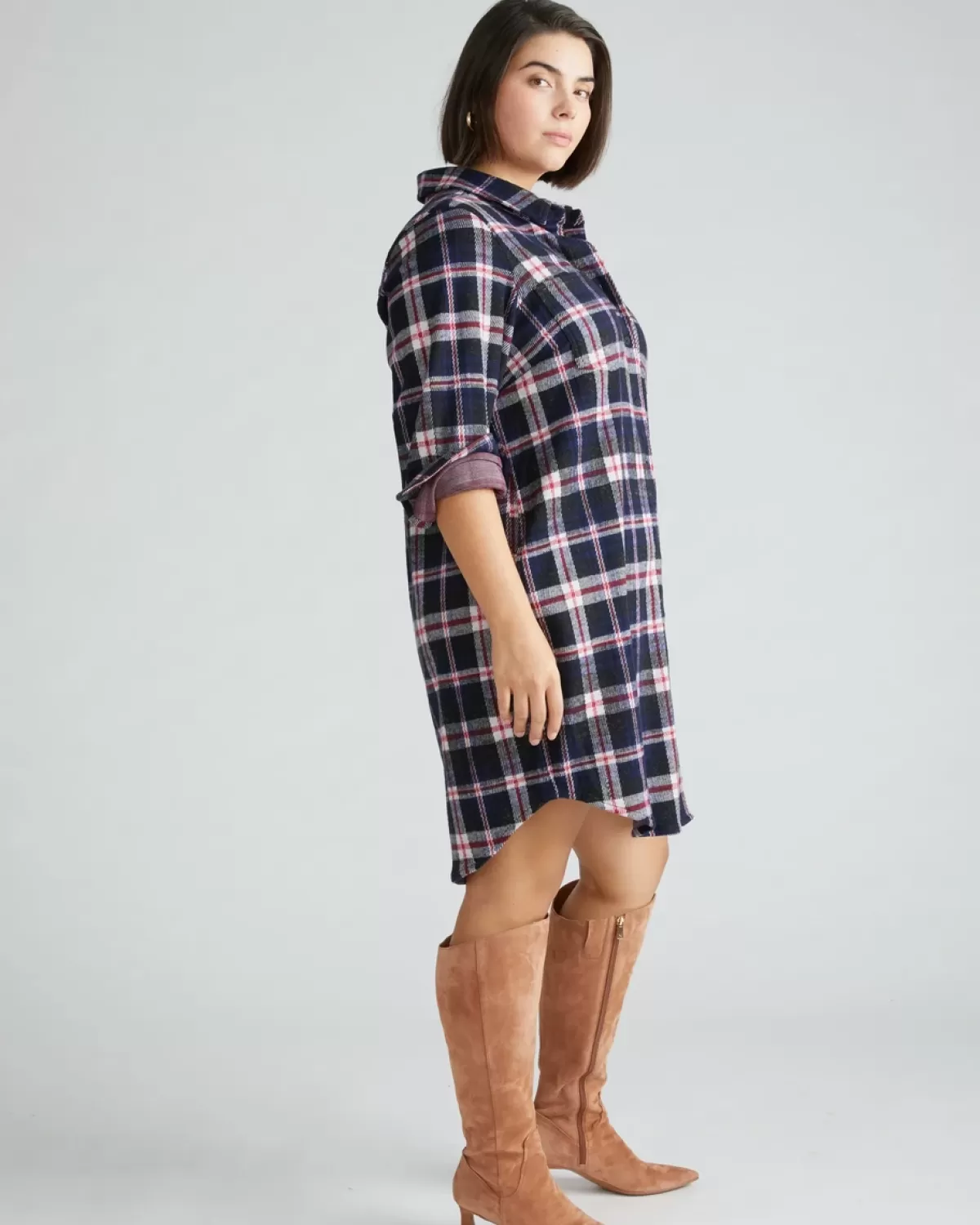 Maine Stretch Flannel Shirtdress>Universal Standard Cheap