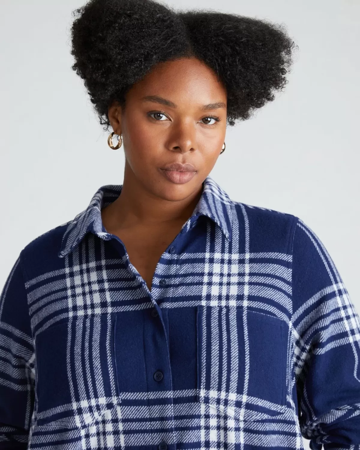 Maine Stretch Flannel Shirtdress>Universal Standard Shop