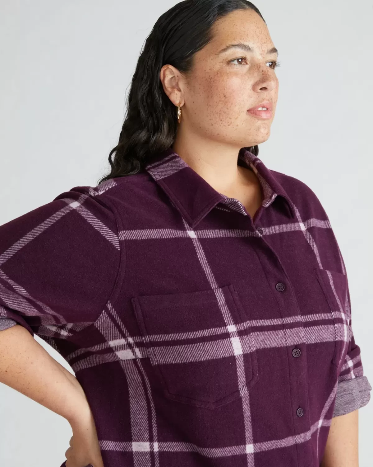 Maine Stretch Flannel Shirtdress>Universal Standard Cheap