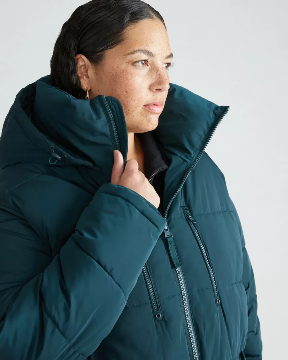 Matterhorn Mid Hooded Puffer>Universal Standard Clearance