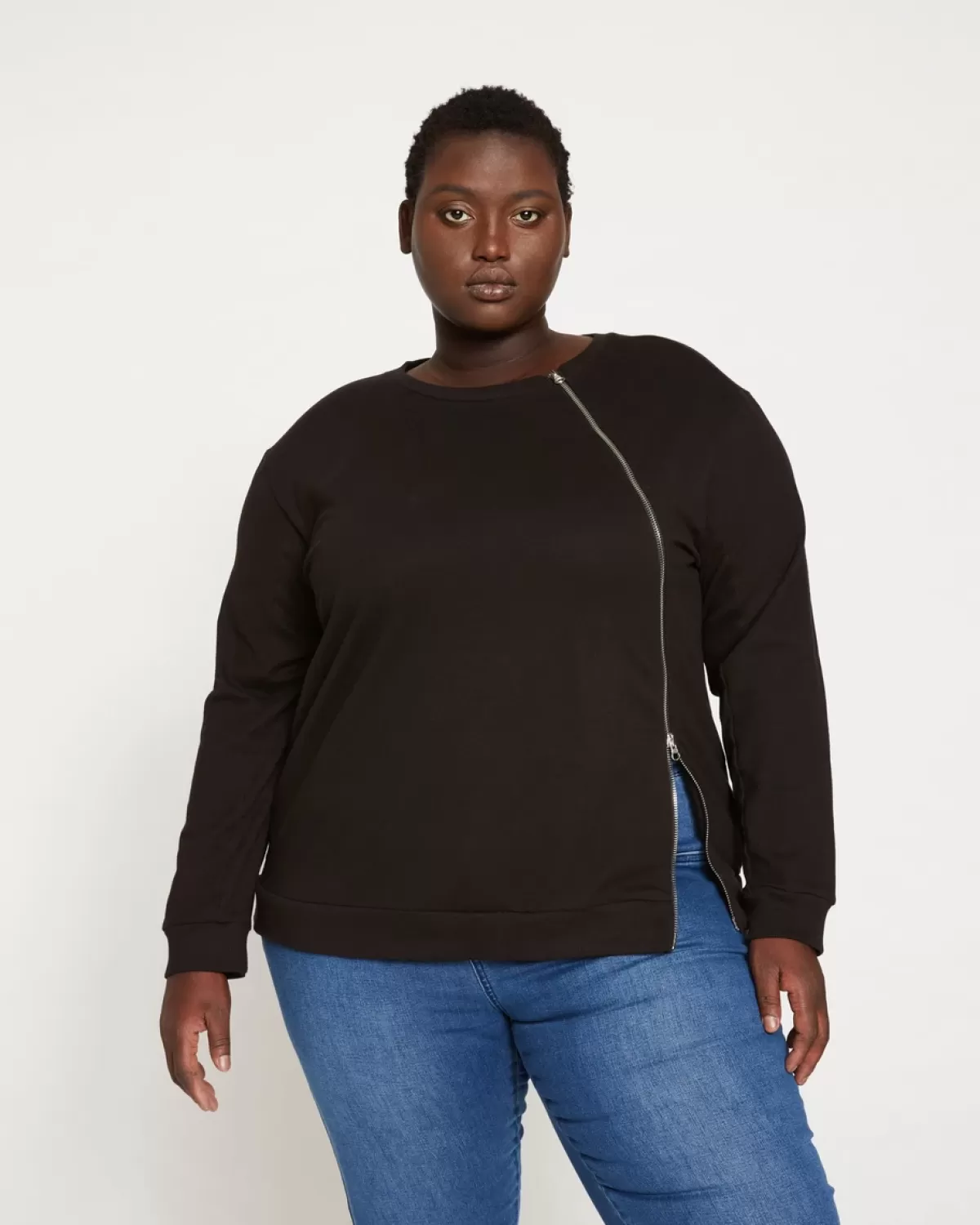 Meridien Zip Sweatshirt>Universal Standard Fashion