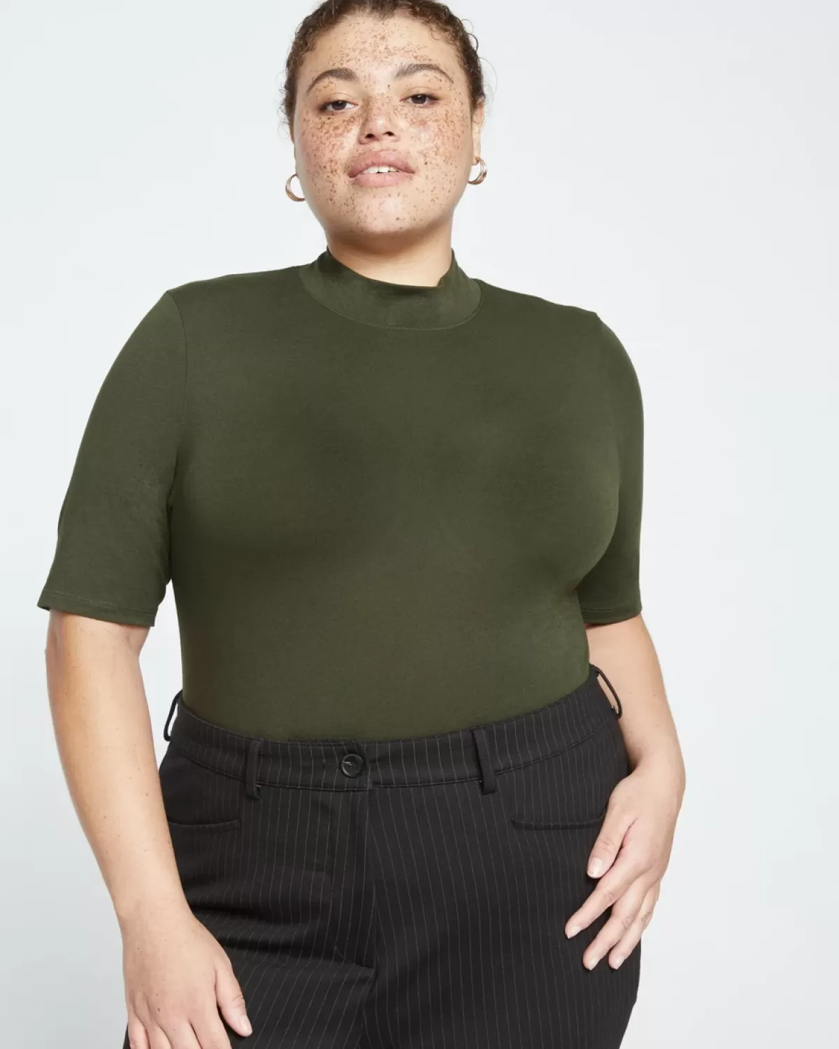 Modern Mock Neck Tee>Universal Standard Online