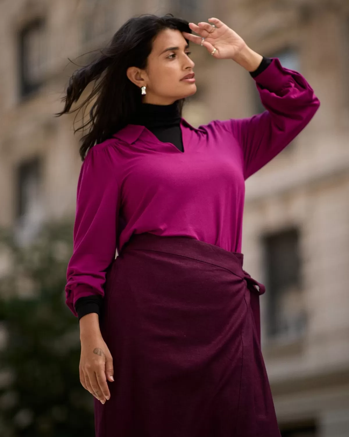 Moore Liquid Jersey Blouse>Universal Standard Discount