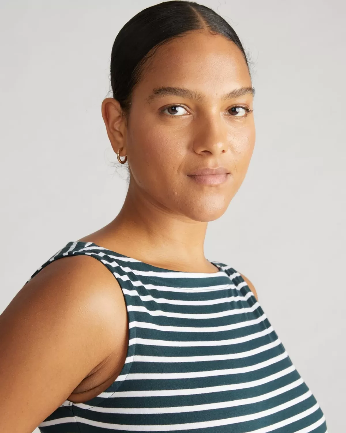 Noyack Breton Stripe Boatneck Tank>Universal Standard Store