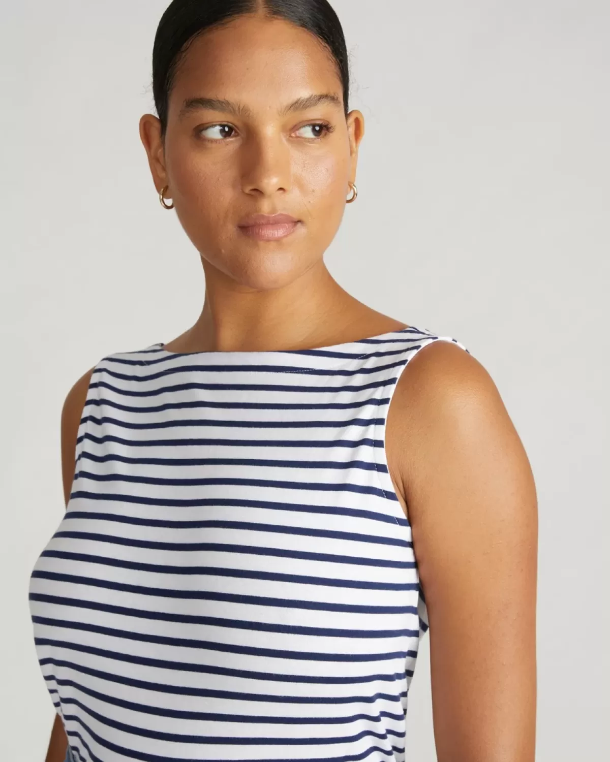 Noyack Breton Stripe Boatneck Tank>Universal Standard Sale