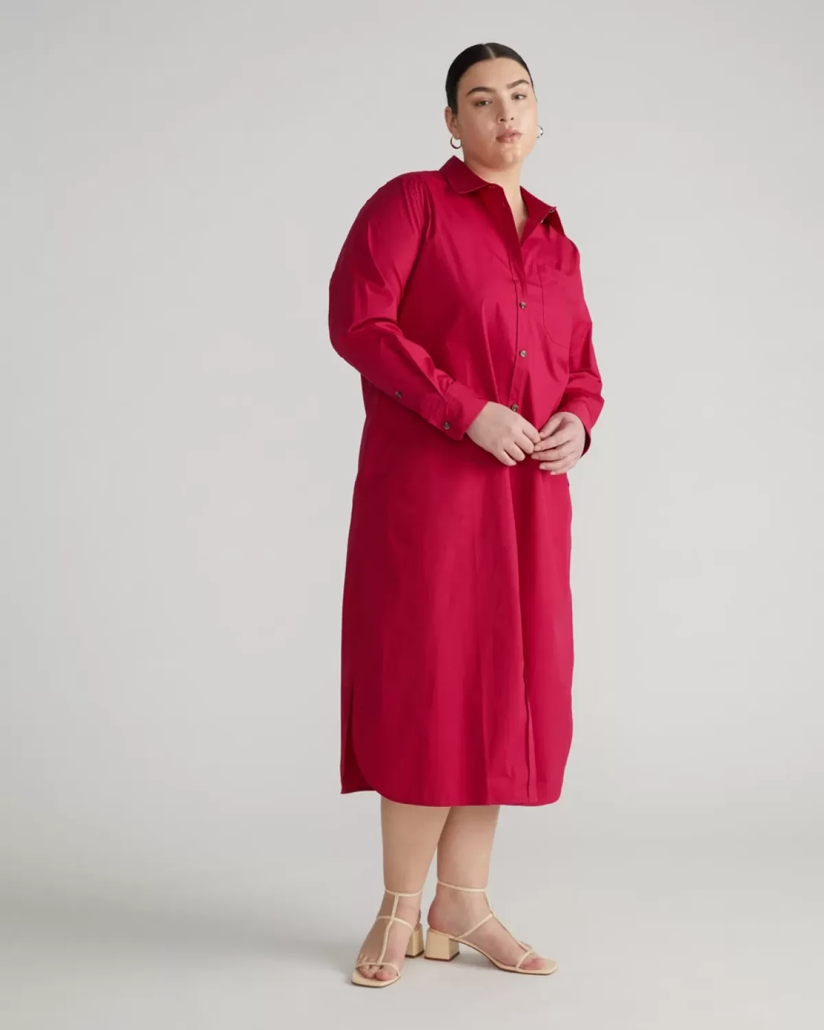 Odeon Stretch Poplin Shirtdress>Universal Standard Cheap