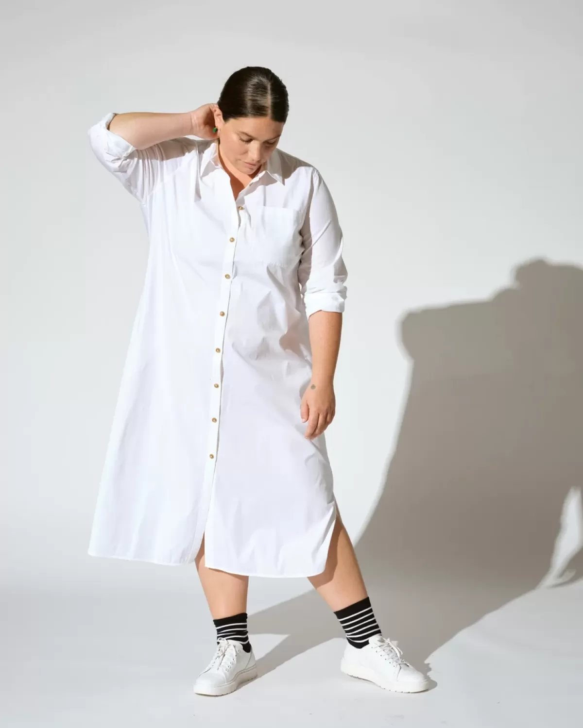 Odeon Stretch Poplin Shirtdress>Universal Standard Flash Sale