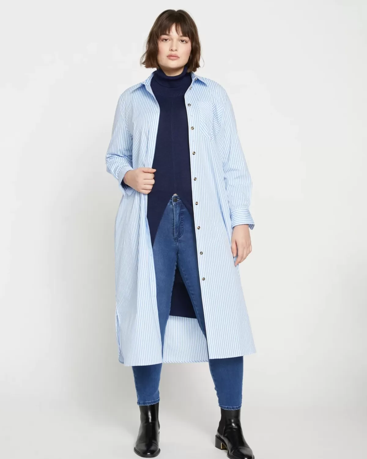 Odeon Stretch Poplin Shirtdress>Universal Standard Best Sale
