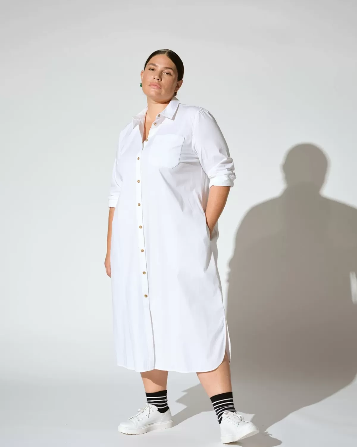 Odeon Stretch Poplin Shirtdress>Universal Standard Flash Sale