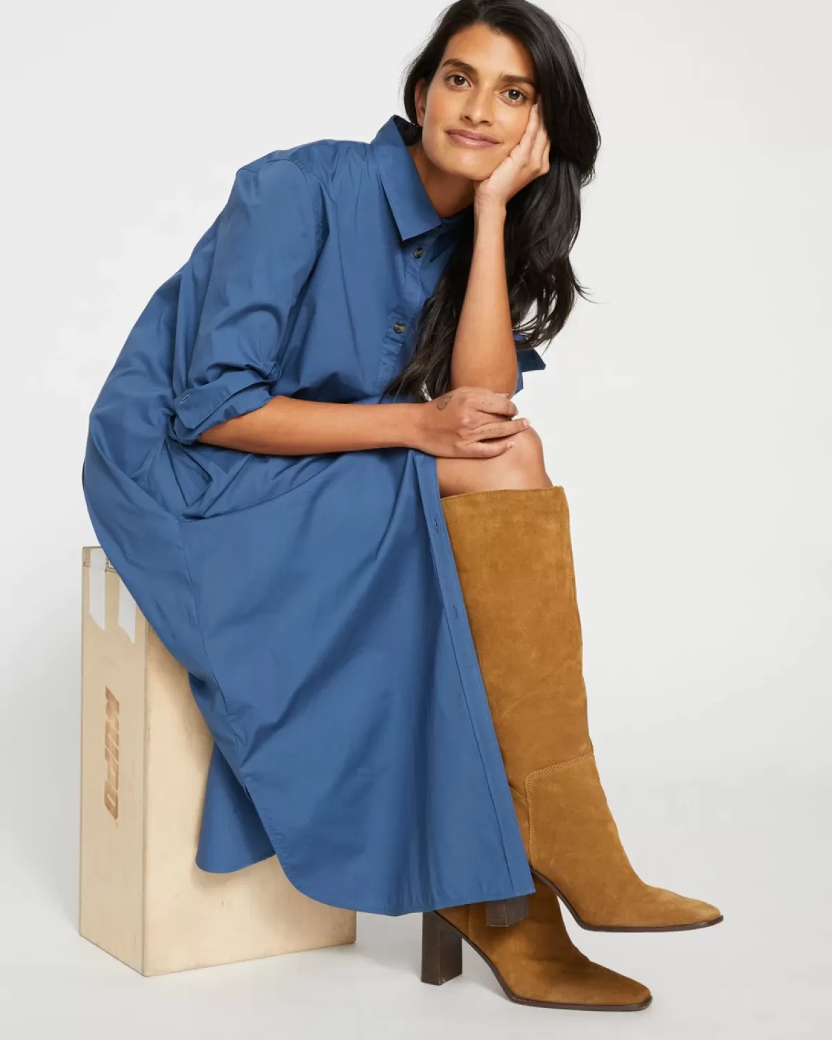 Odeon Stretch Poplin Shirtdress>Universal Standard Outlet