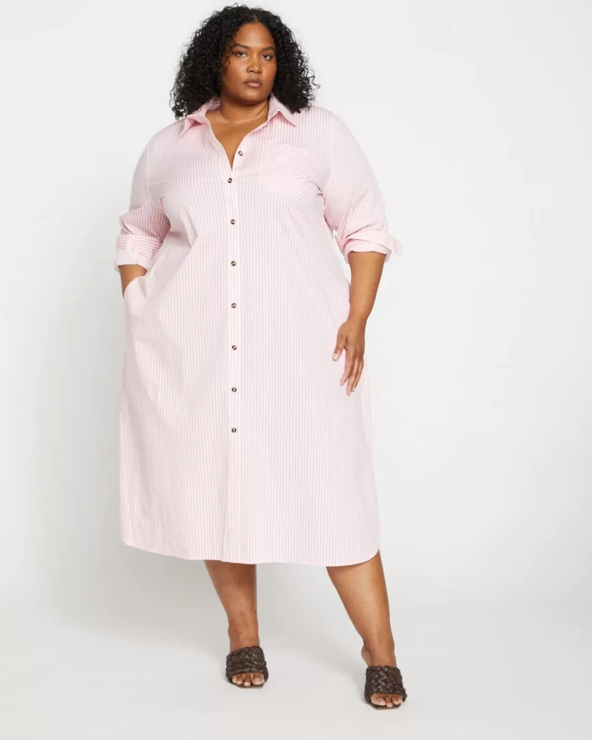 Odeon Stretch Poplin Shirtdress>Universal Standard Cheap