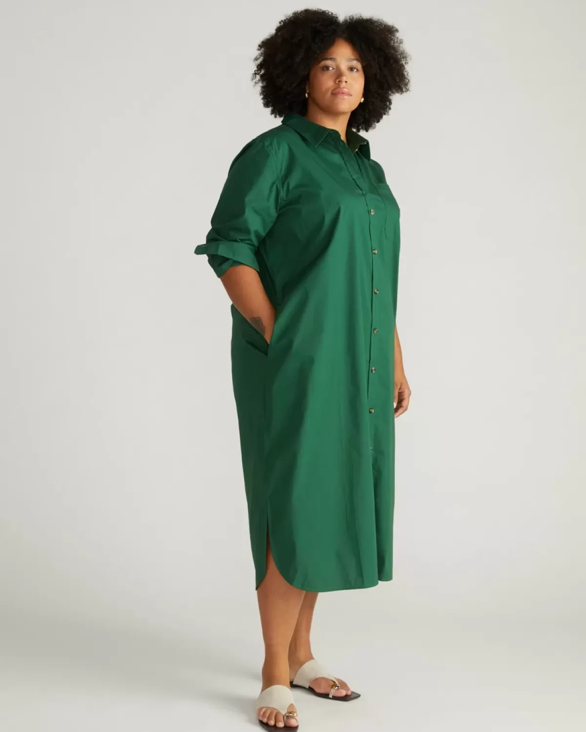Odeon Stretch Poplin Shirtdress>Universal Standard Best Sale