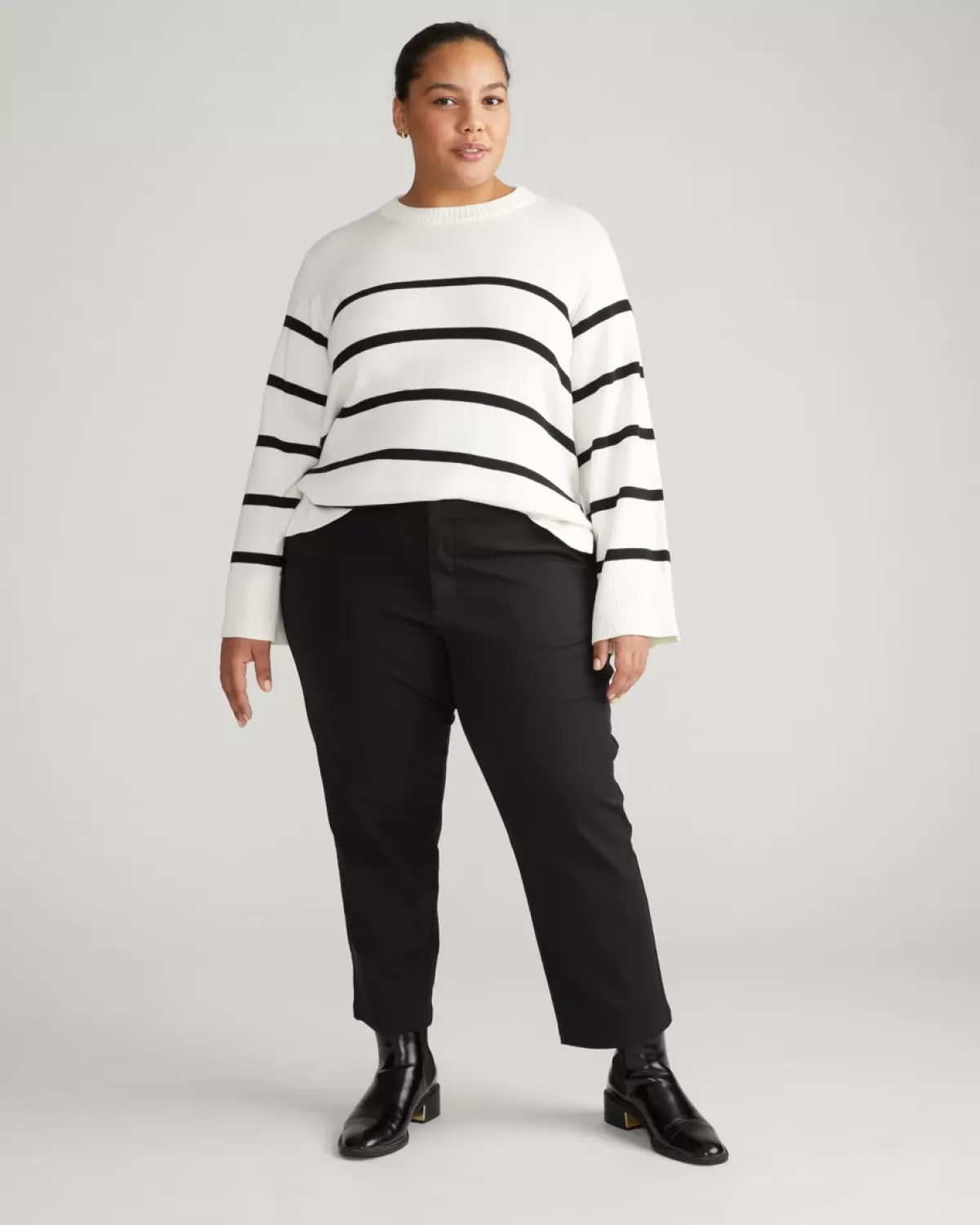 Orchard Stretch Cotton Twill Cropped Chinos>Universal Standard Online