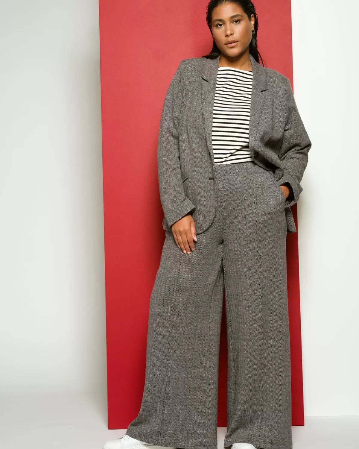 Pam Pintuck Wide Leg Ponte Pants>Universal Standard Sale
