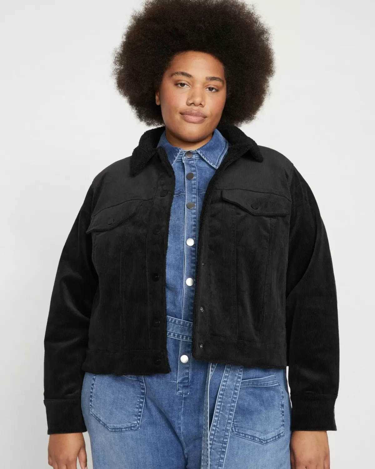 Parker Teddy-Lined Corduroy Jacket>Universal Standard Discount