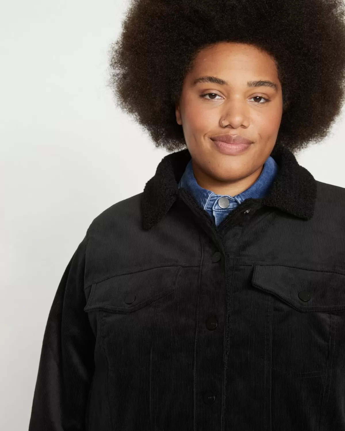 Parker Teddy-Lined Corduroy Jacket>Universal Standard Discount