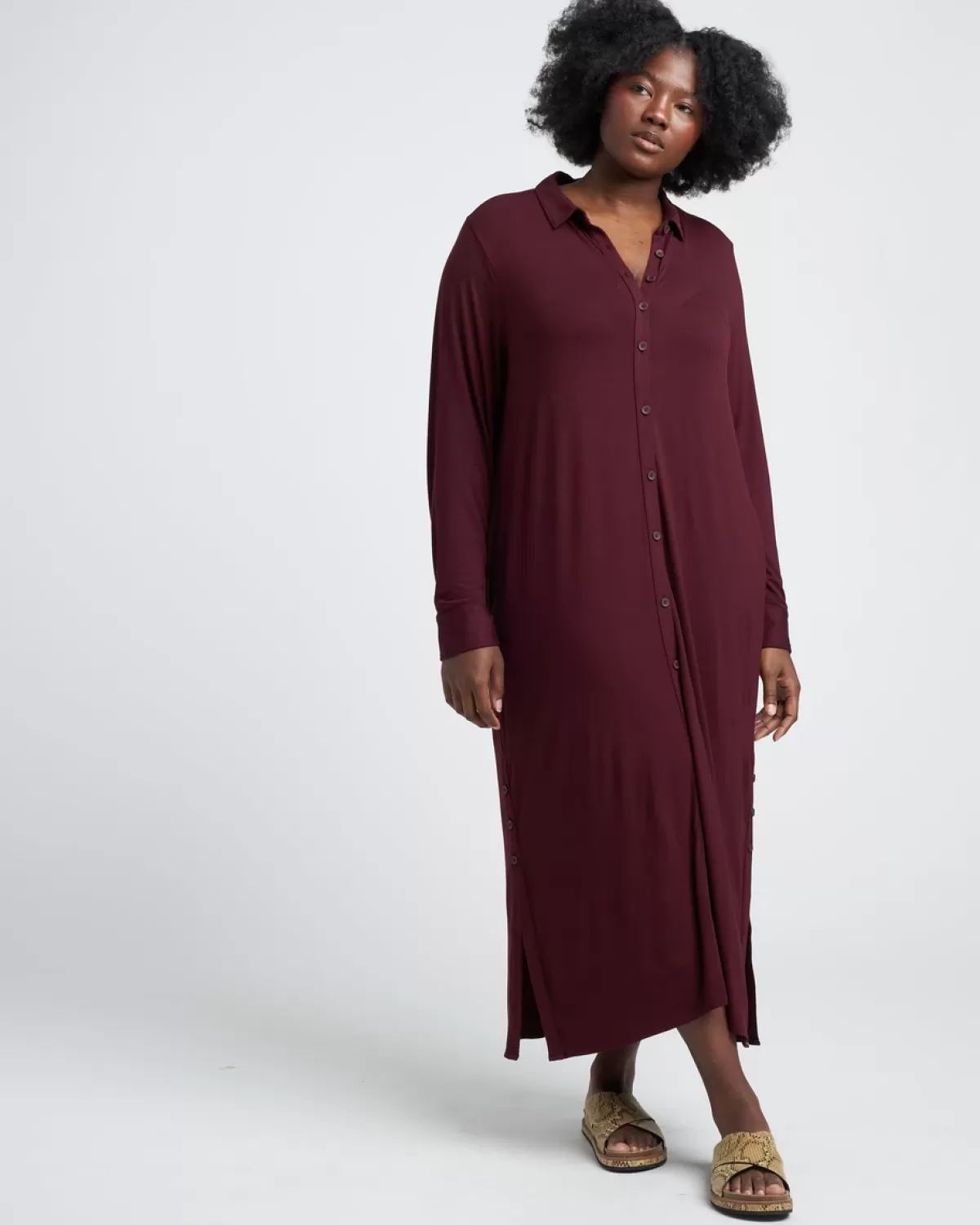 Sally Liquid Jersey Shirt Dress>Universal Standard Clearance