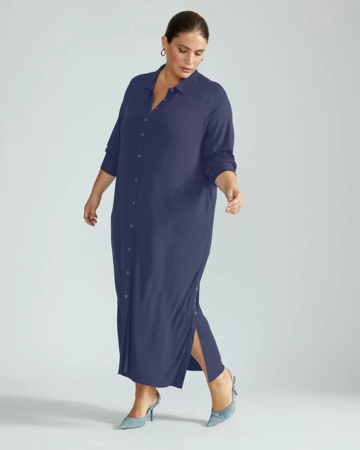 Sally Liquid Jersey Shirt Dress>Universal Standard Shop