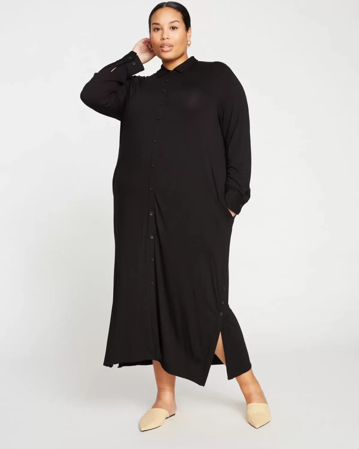 Sally Liquid Jersey Shirt Dress>Universal Standard Best